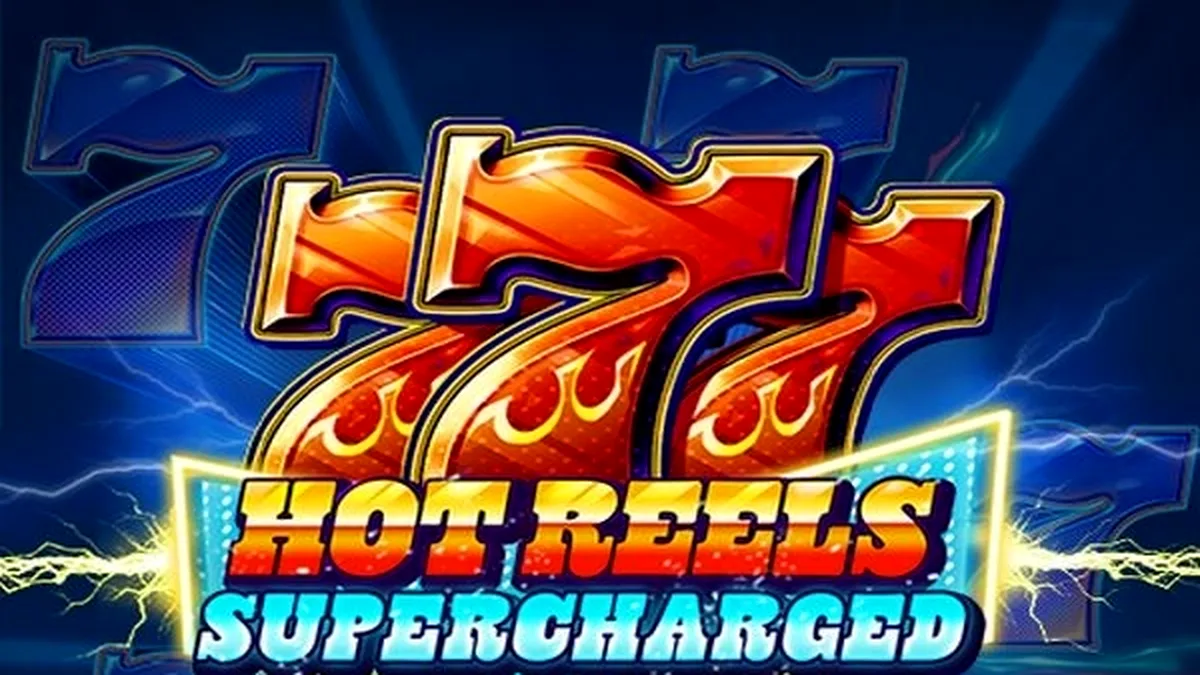 Tampilan visual slot 777 Hot Reels: Supercharged dengan simbol buah klasik dan desain modern.