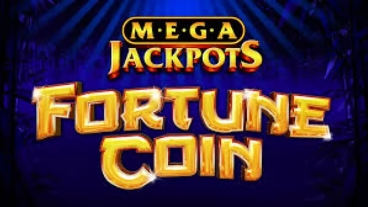 Tampilan visual slot Fortune Coin Mega Jackpot dengan tema istana emas dan simbol koin keberuntungan.